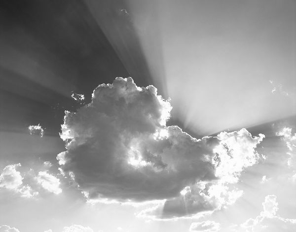 Washington God rays stream from behind cloud